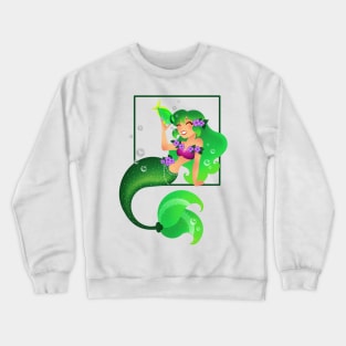 Green Mermaid Crewneck Sweatshirt